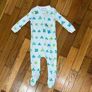 PRE-OWNED - Pottery Barn Kids Shamrock Irish Onesie - Size 6 to 9 Months